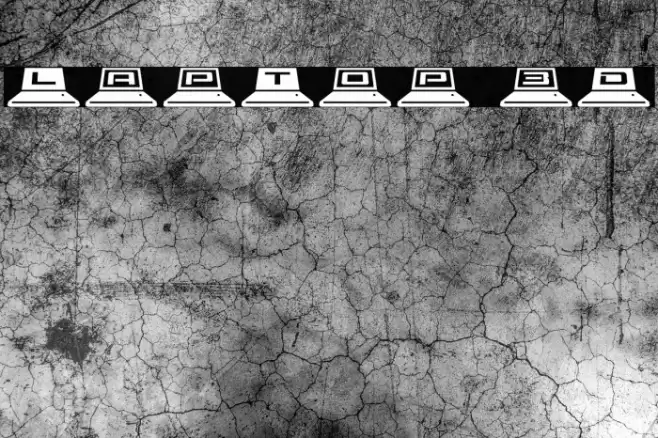 LapTop 3D Font examples