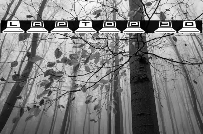 LapTop 3D Font examples