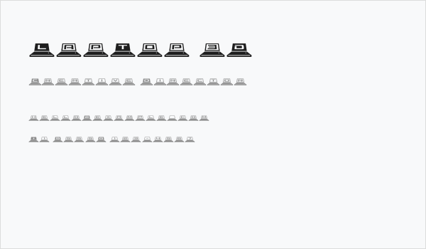 LapTop 3D Business Card