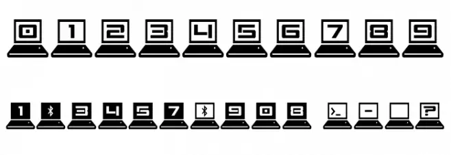 LapTop Condensed Font OTHER CHARS