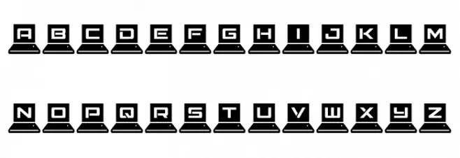 LapTop Condensed 字体 大写