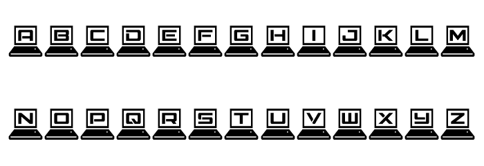 LapTop Condensed Font LOWERCASE