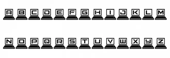 LapTop Condensed Caratteri MINUSCOLO