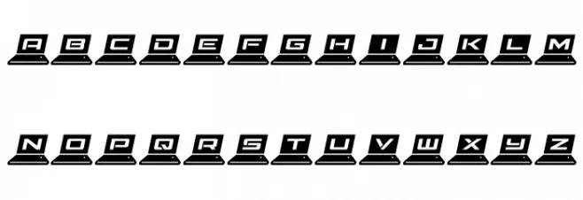 LapTop Italic Шрифта ВЕРХНИЙ