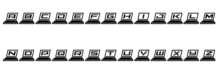 LapTop Italic Font LOWERCASE