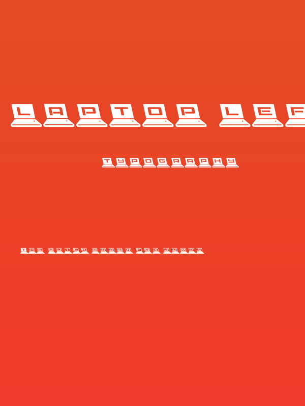 LapTop Leftalic Poster