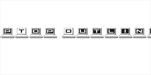 LapTop Outline 2 Logo