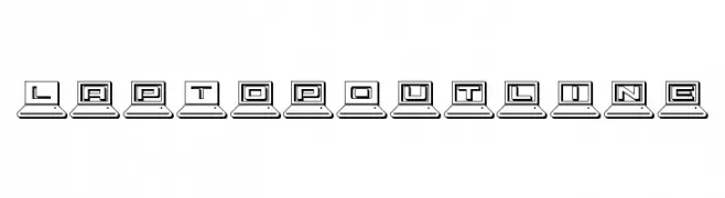LapTop Outline  免费字体下载