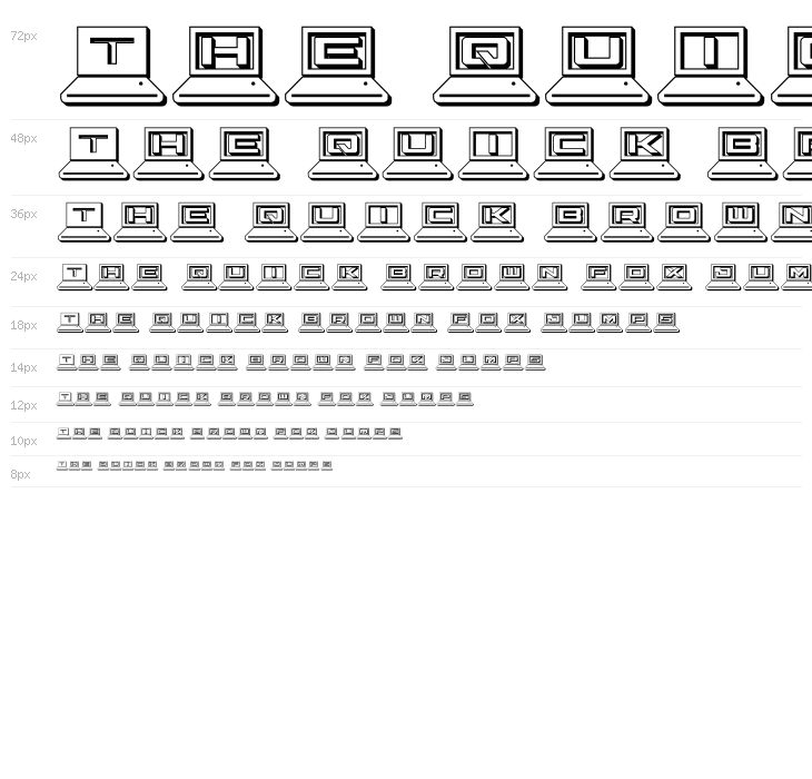 LapTop Outline Waterfall