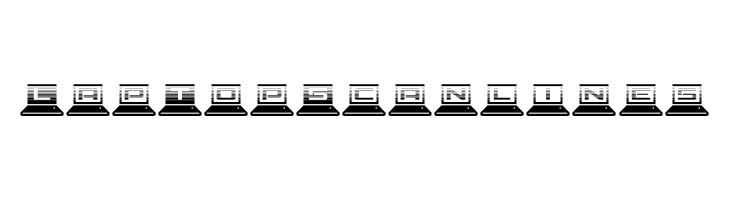 LapTop Scanlines  font caratteri gratis