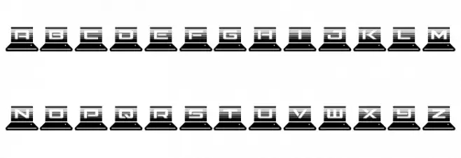 LapTop Scanlines Шрифта ВЕРХНИЙ