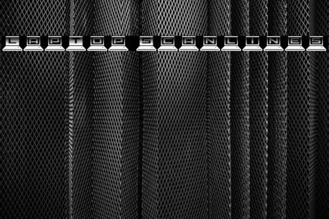 LapTop Scanlines Font examples