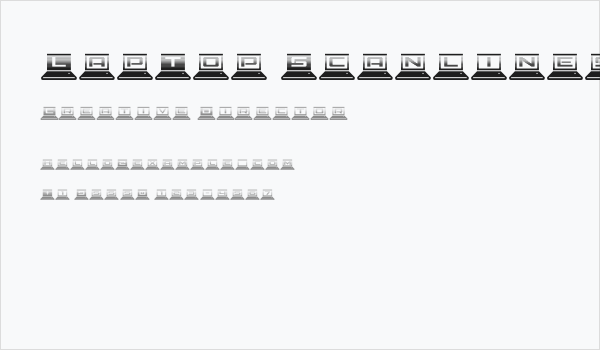 LapTop Scanlines Business Card