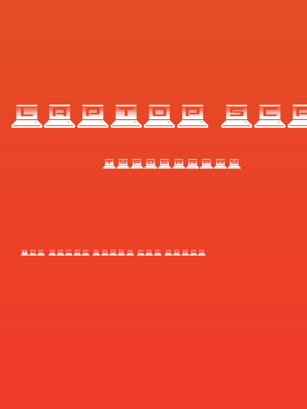 LapTop Scanlines Poster