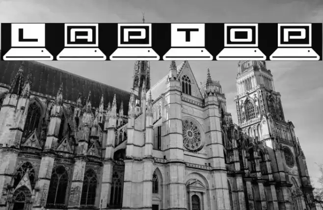 LapTop Font examples