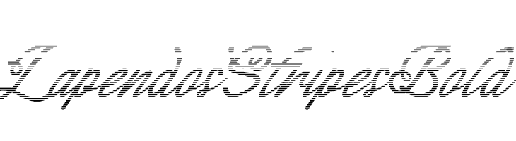 Lapendos Stripes Bold  フリーフォントのダウンロード