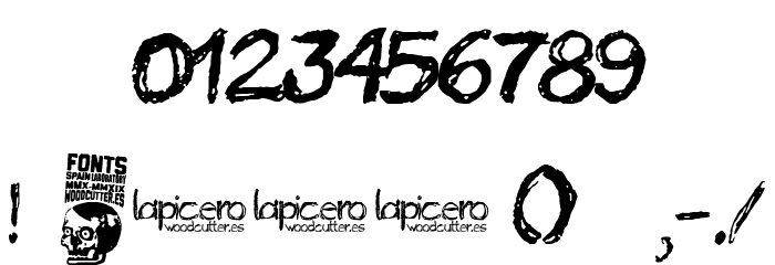 Lapicero Font OTHER CHARS