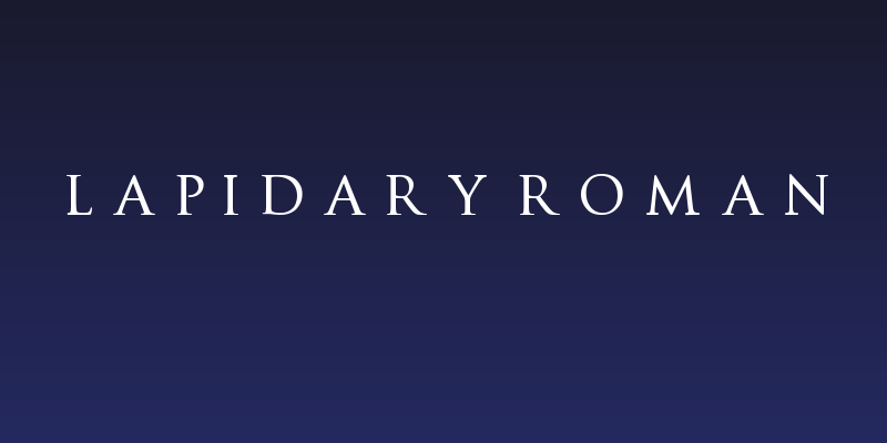 Lapidary roman Social Header