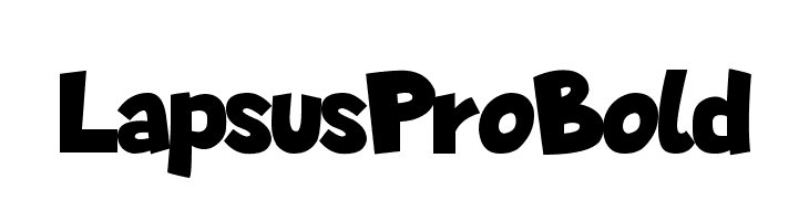 Lapsus Pro Bold Fonte