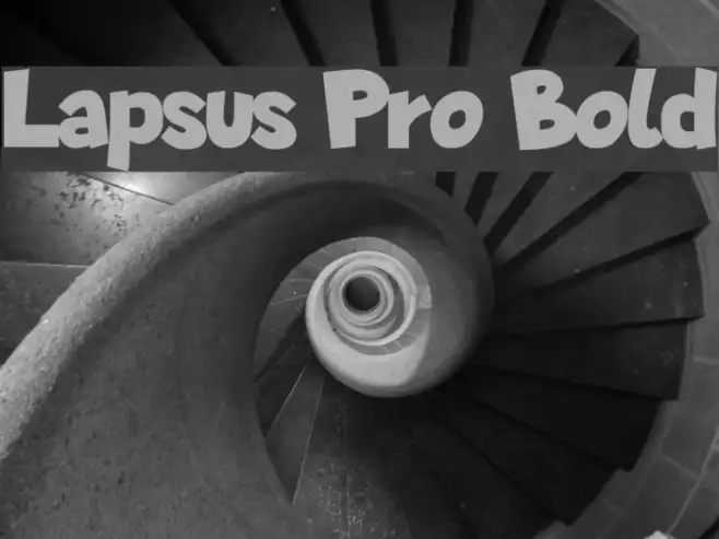 Lapsus Pro Bold Example 1