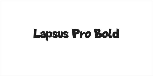 Lapsus Pro Bold Logo