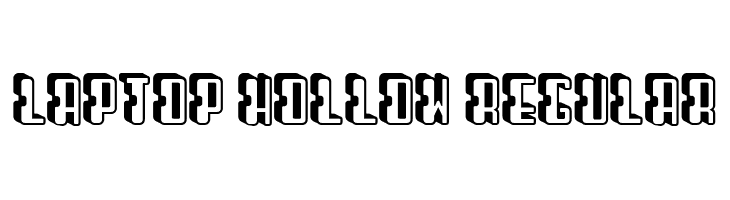 Laptop Hollow Regular  font caratteri gratis
