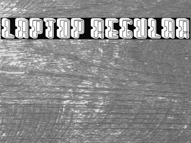 Laptop Regular Font examples