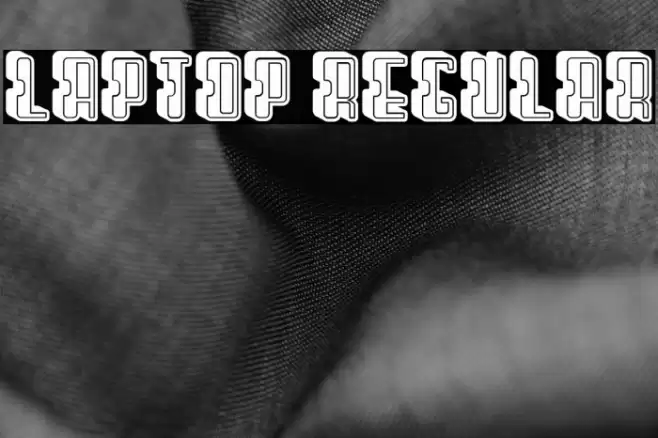 Laptop Regular Font examples