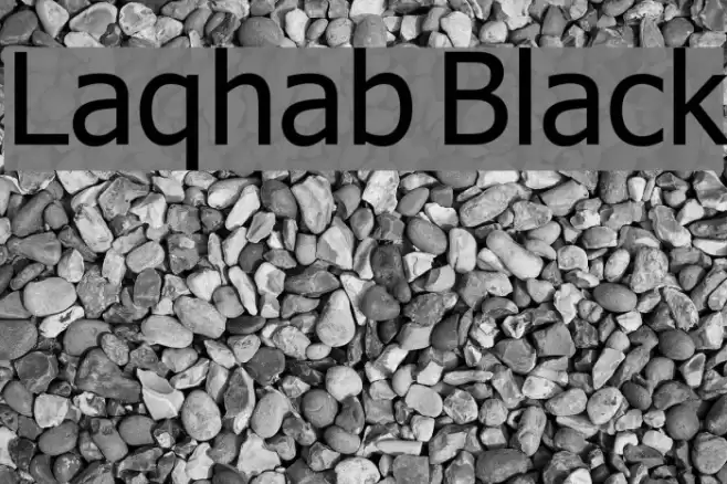 Laqhab Black Font examples