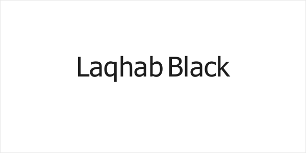 Laqhab Black Logo