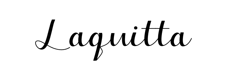 Laquitta  フリーフォントのダウンロード