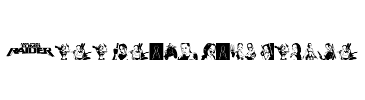 Lara Croft Tomb Raider  les polices de caractères gratuit tlcharger