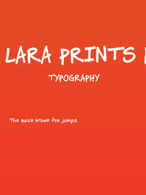 Lara Prints Bold Poster
