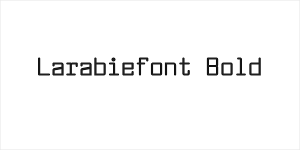 Larabiefont Bold Logo