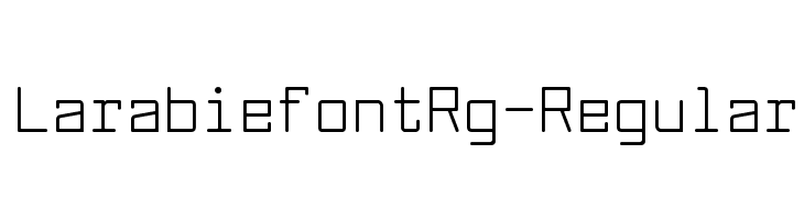 LarabiefontRg-Regular  Frei Schriftart Herunterladen