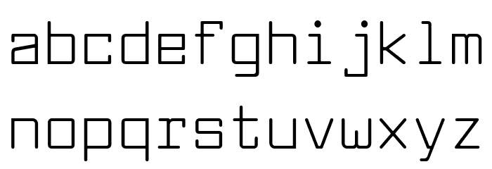 LarabiefontRg-Regular Font LOWERCASE