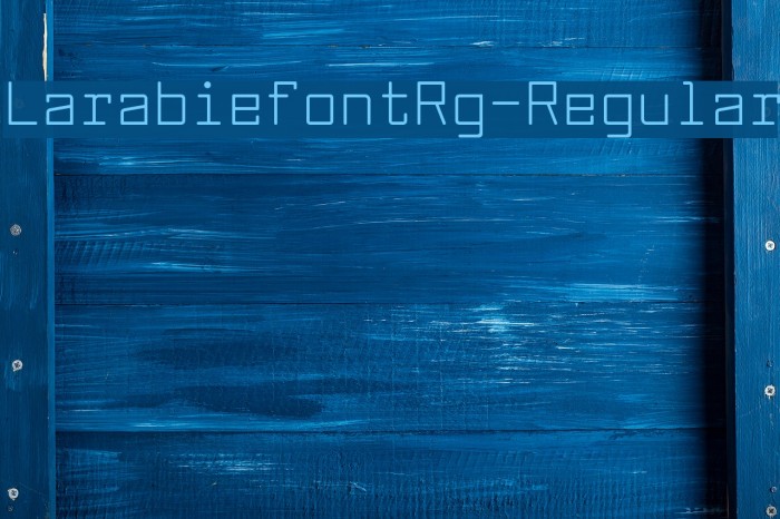 LarabiefontRg-Regular Font examples