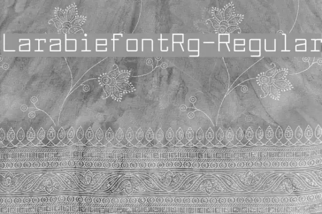 LarabiefontRg-Regular Font examples