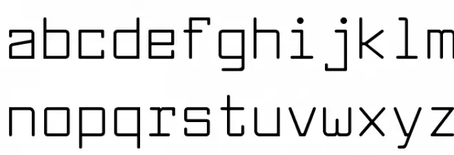 LarabiefontRg-Regular Caratteri MINUSCOLO