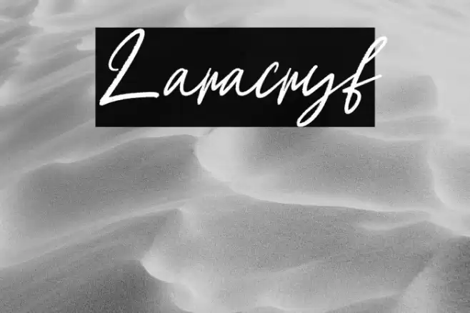 Laracryf Font examples