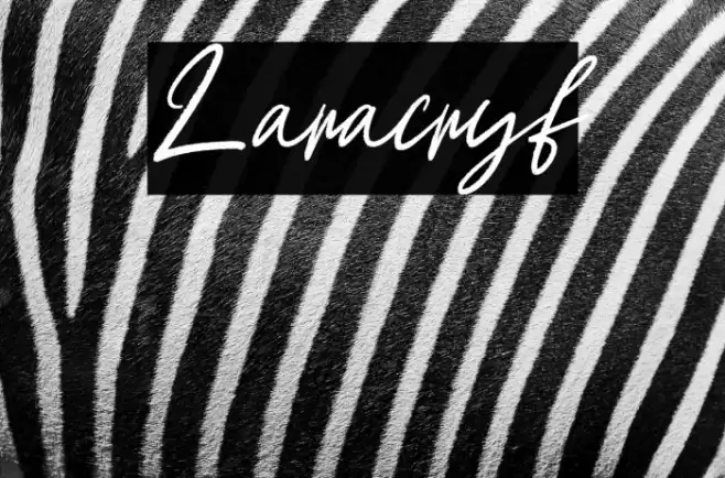 Laracryf Font examples