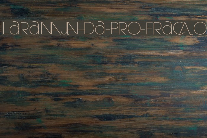 Laranjha-Pro-Fraco Font examples