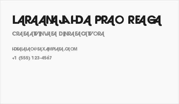 Laranjha Pro Reg Business Card