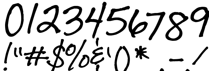 Lara's Letters Font OTHER CHARS