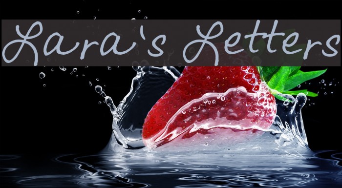 Lara's Letters Font examples