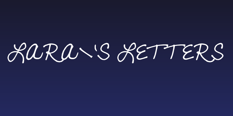 Lara's Letters Social Header