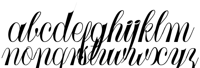 Larasati Regular Font LOWERCASE