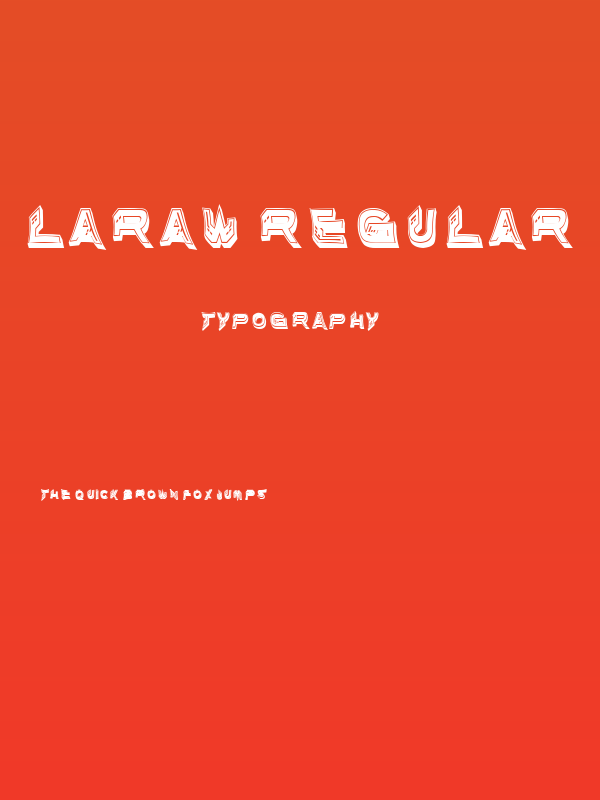 Laraw Regular Poster