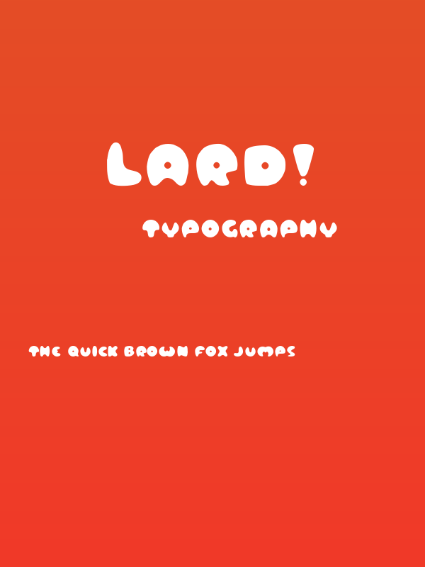 Lard! Poster