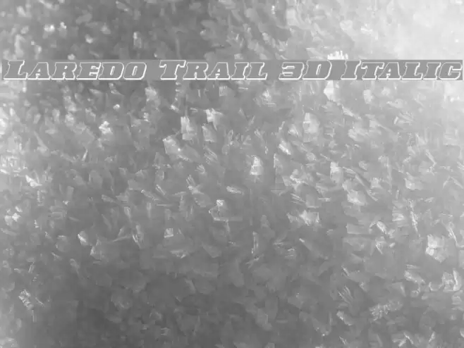 Laredo Trail 3D Italic Font examples
